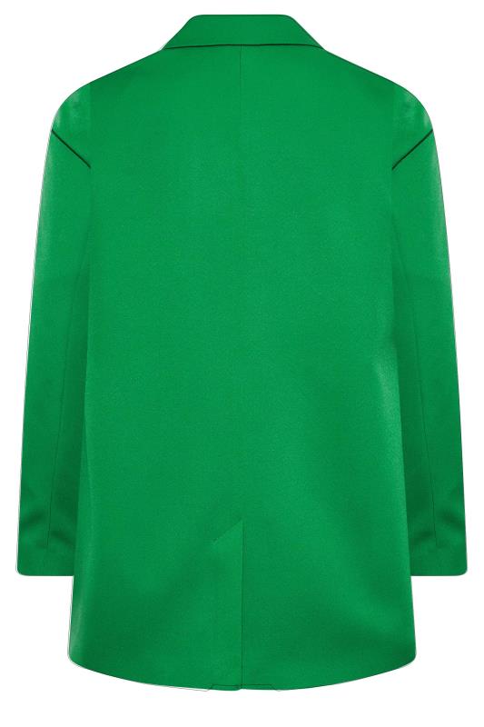 Plus Size Green Tailored Blazer | Yours Clothing 7
