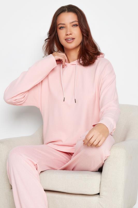 dla puszystych LTS Tall Pink Soft Touch Longline Hoodie