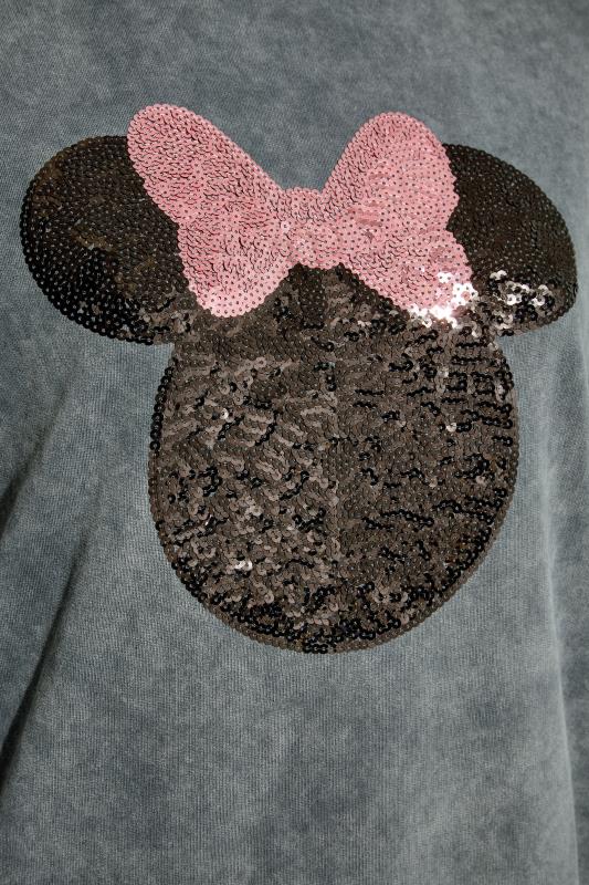 DISNEY Grey Washed Minnie Mouse Sequin Sweatshirt_S.jpg