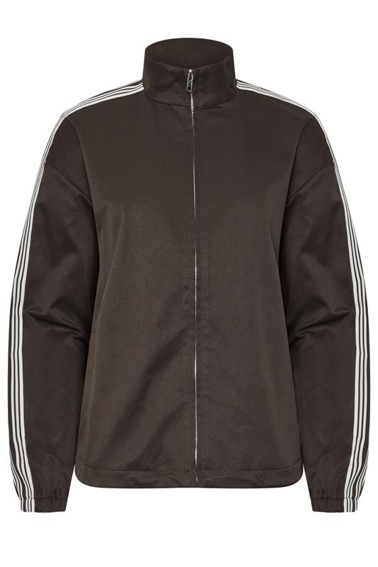 PixieGirl Petite Women's Chocolate Brown Side Stripe Jacket | PixieGirl  1