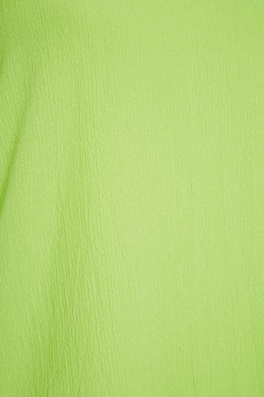 Curve Lime Green Frill Sleeve Vest Top 4