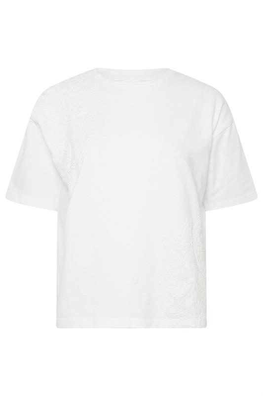 PixieGirl Petite Women's White Paisley Cotton T-Shirt | PixieGirl 6