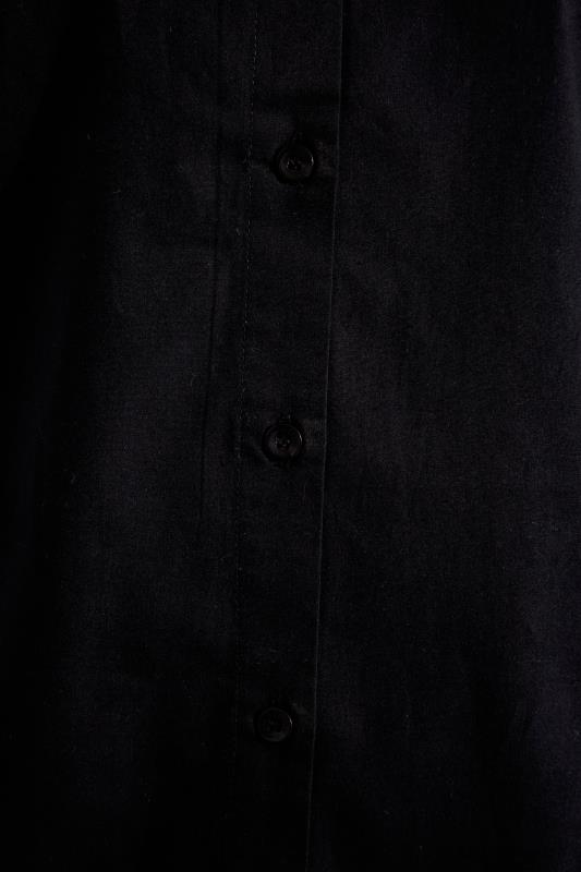 LTS Tall Black Fitted Cotton Shirt 5