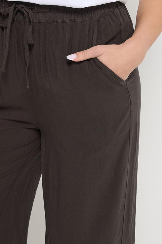 M&Co Chocolate Wide Leg Brown Culottes 4