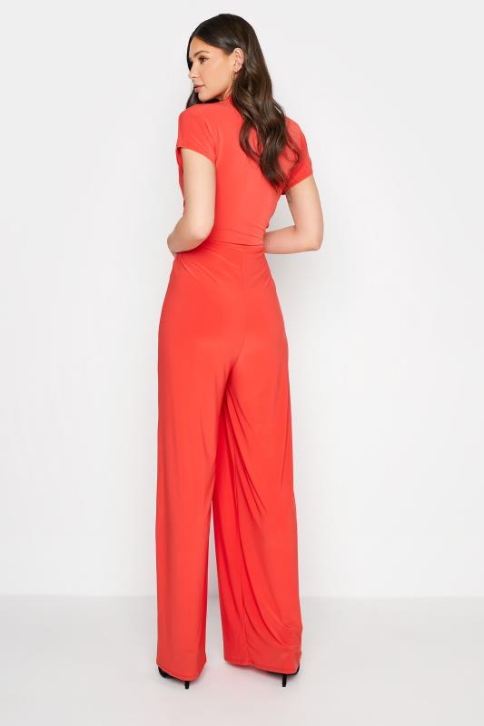 LTS Tall Women's Coral Orange Wrap Jumpsuit | Long Tall Sally  3