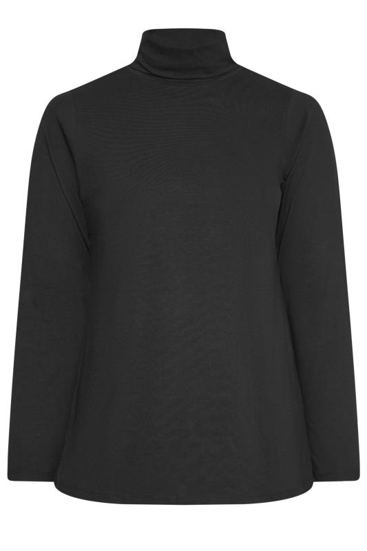 YOURS Plus Size 2 PACK Black & Forest Green Long Sleeve Turtle Neck Tops | Yours Clothing 9