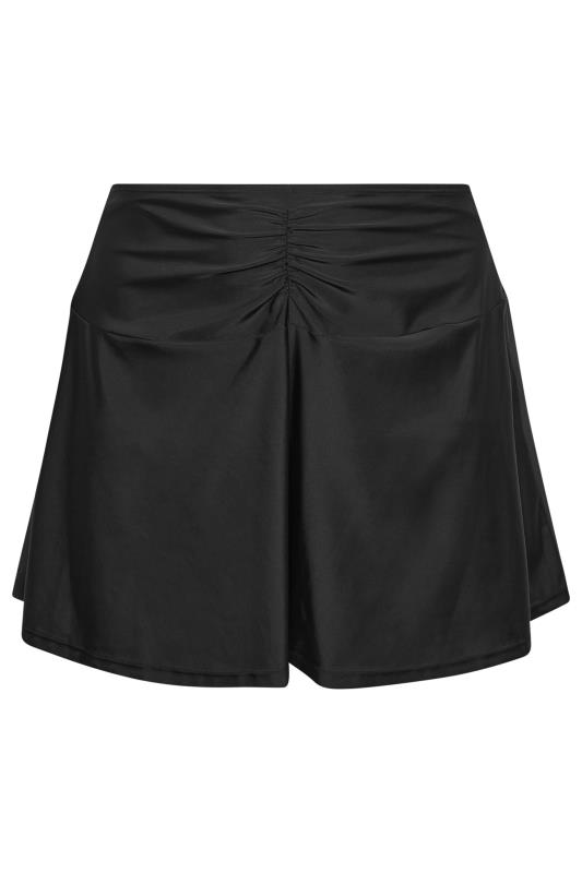 YOURS Plus Size Black Ruched Front Swim Skirt | Yours Clothing 6