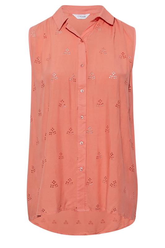 Plus Size Pink Sleeveless Swing Shirt | Yours Clothing  6