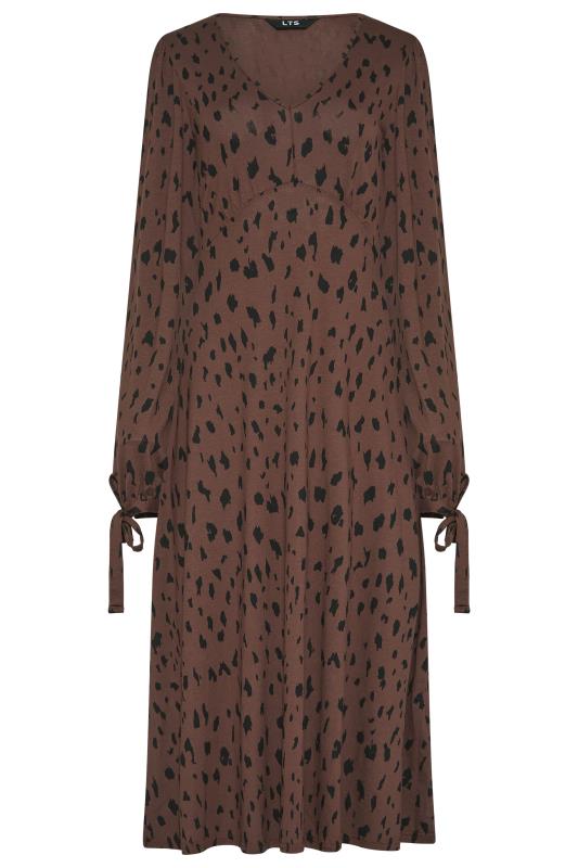 Tall Women's LTS Brown Animal Print Tea Dress | Long Tall Sally 6
