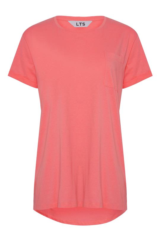 LTS Tall Coral Pink Short Sleeve Pocket T-Shirt 6