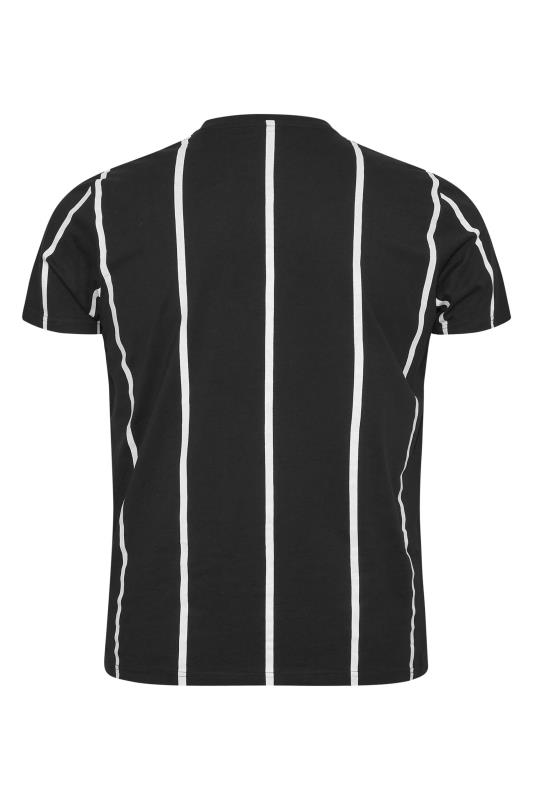 BadRhino Big & Tall Black Stripe Baseball T-Shirt | BadRhino 4