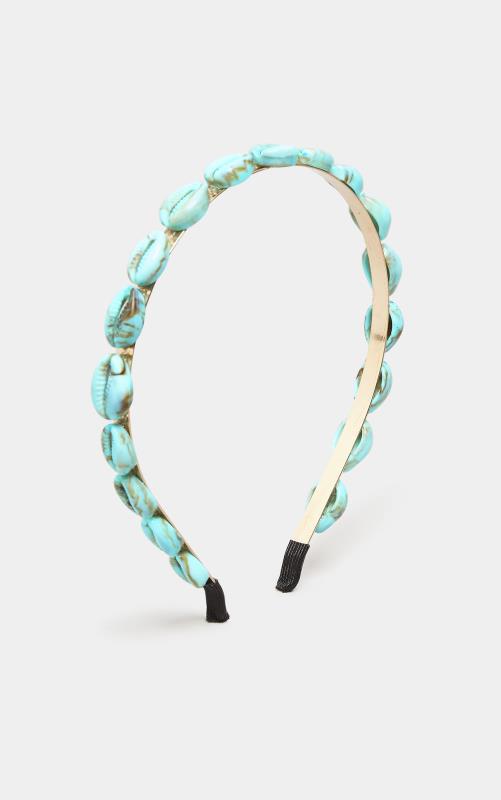 Blue Shell Chain Headband | Yours Clothing  2