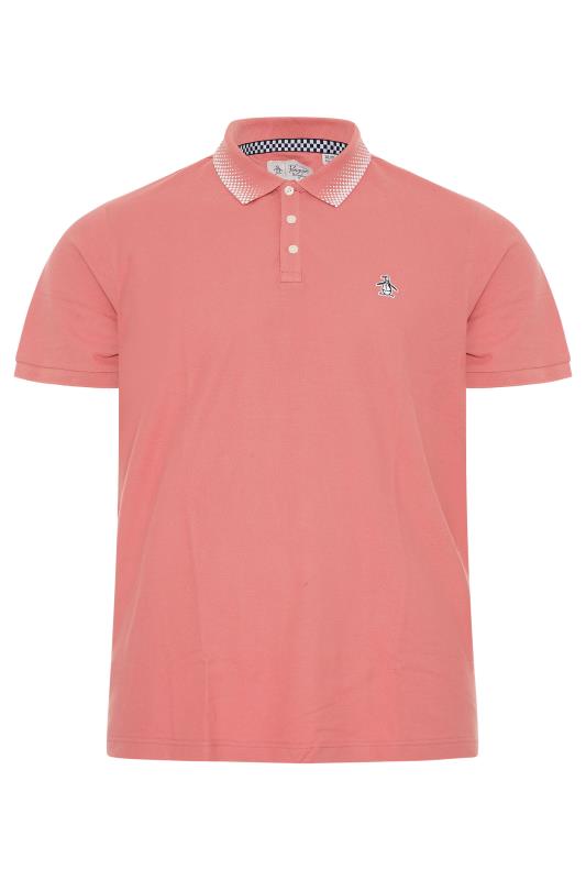 PENGUIN MUNSINGWEAR Dusty Pink Checkered Collar Polo Shirt_F.jpg