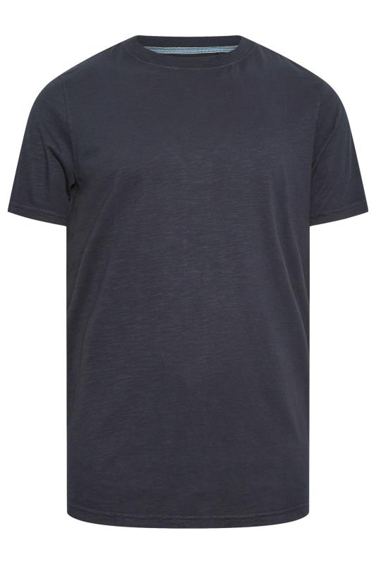 BadRhino Big & Tall Navy Blue Slub T-Shirt | BadRhino 3
