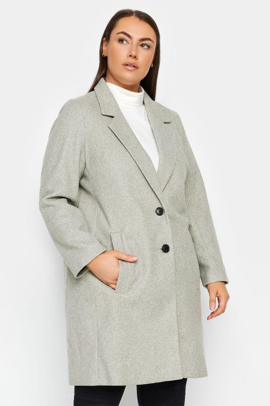 Plus Size  Evans Grey Formal Coat