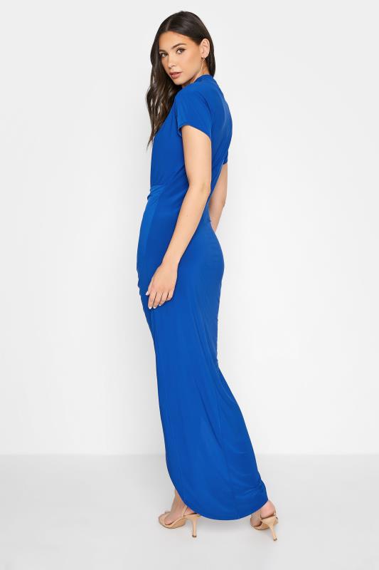 LTS Tall Cobalt Blue Wrap Dress 3