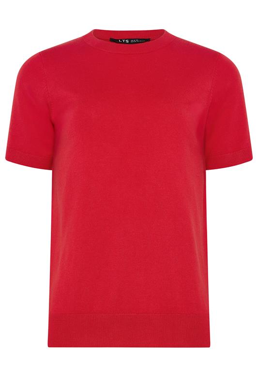 LTS Tall Women's Red Short Sleeve Knit Jumper | Long Tall Sally 6