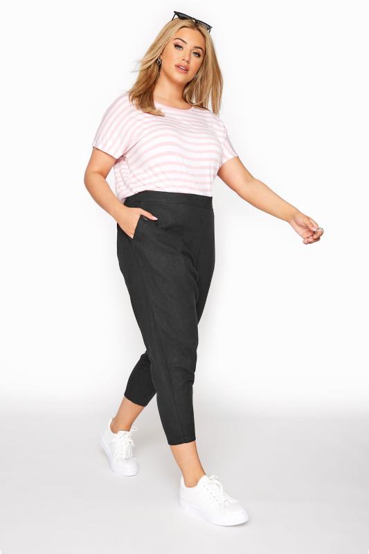 Black Linen Mix Cropped Trousers_A.jpg