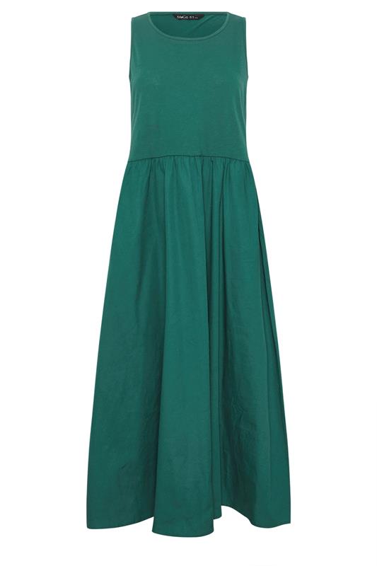M&Co Green Sleeveless Cotton Midi Dress | M&Co 6