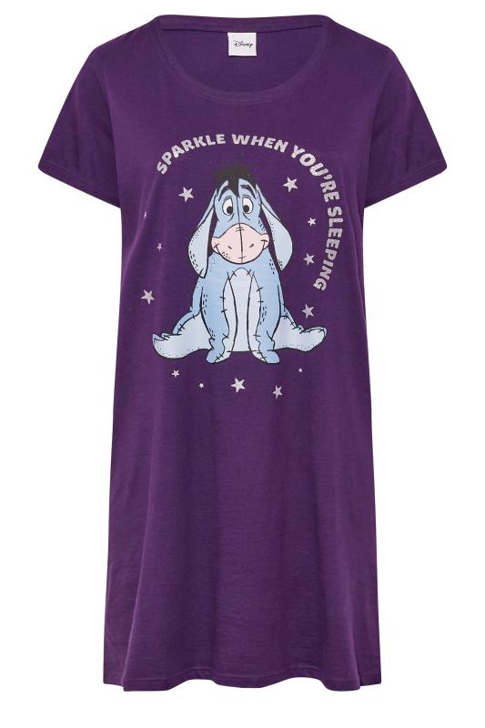 DISNEY Plus Size Purple Eeyore "Sparkle" Nightdress | Yours Clothing 7