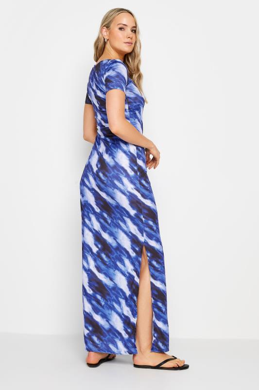 LTS Tall Womens Blue Abstract Print Maxi Dress | Long Tall Sally 4