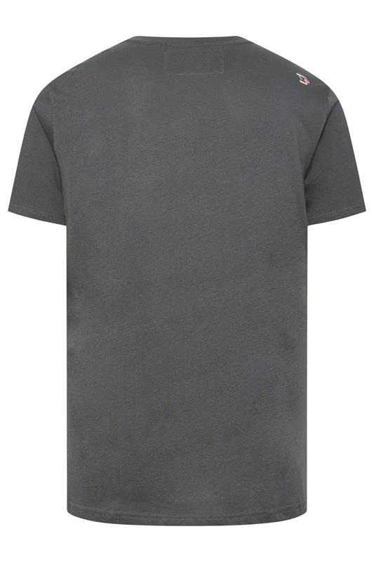 D555 Big & Tall Charcoal Grey Gorilla Biker Print T-Shirt | BadRhino 4