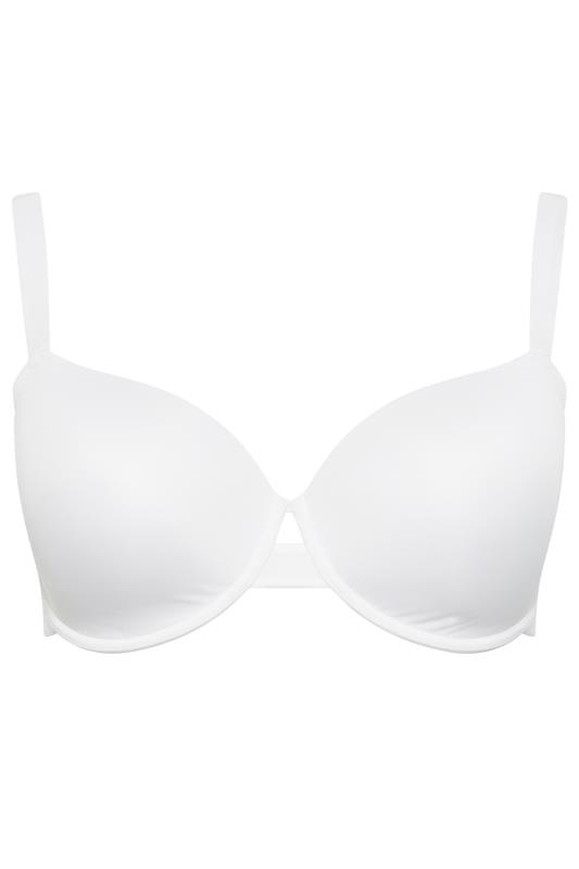 Women's Padded Pushup Bra Underwired Strapless T-Shirt Bra with Transparent  Straps & Band