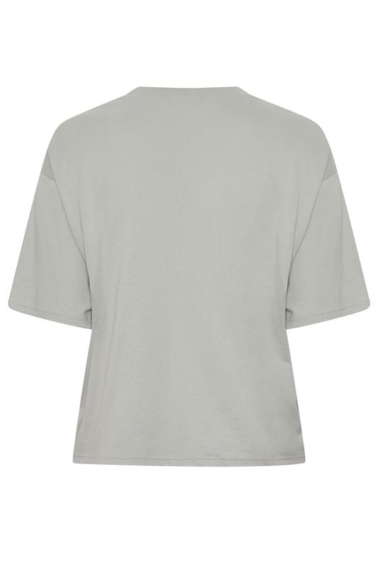 LIMITED COLLECTION Plus Size Grey Bow Beaded Top 2