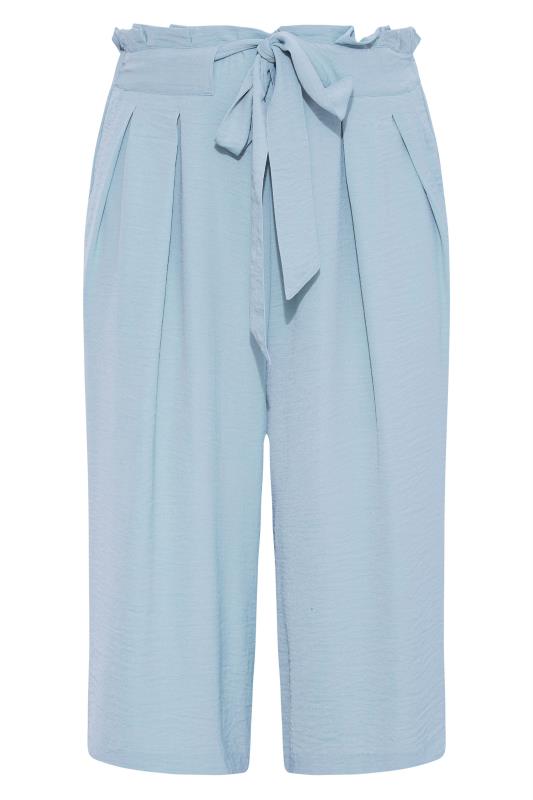 Curve Blue Paperbag Twill Culottes 4