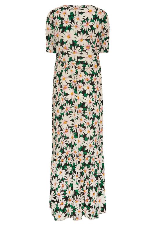LTS Tall Women's Black Daisy Print Maxi Dress | Long Tall Sally 7