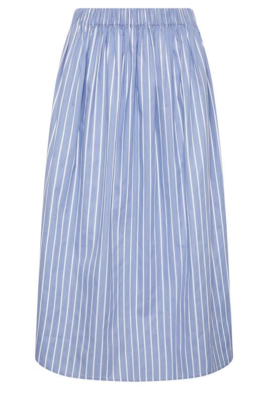 PixieGirl Petite Women's Blue Stripe Maxi Skirt | PixieGirl  5