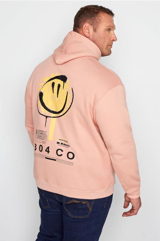 304 CLOTHING Big & Tall Pink Face Palm Hoodie 2