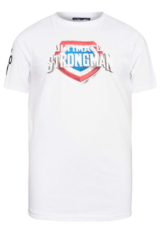 BadRhino Big & Tall White Ultimate Strongman T-Shirt 2