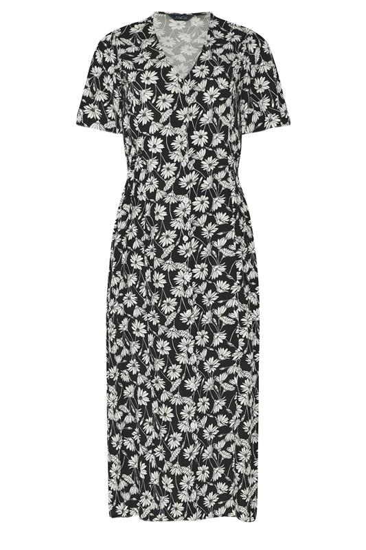 M&Co Black Daisy Print Midi Tea Dress | M&Co 5
