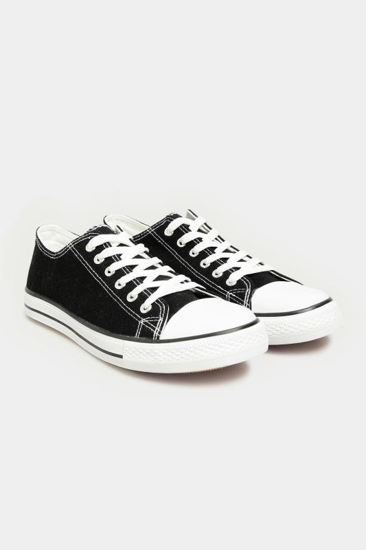 LTS Black Canvas Low Trainers_A.jpg