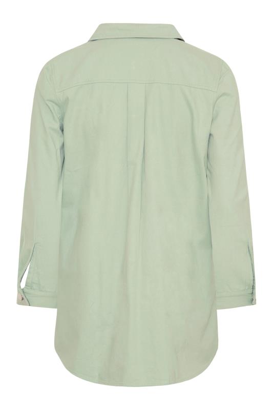LIMITED COLLECTION Plus Size Sage Green Shacket | Yours Clothing  7