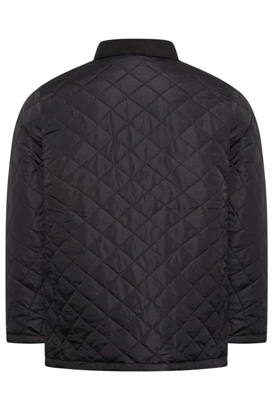 D555 Big & Tall Black Quilted Jacket | BadRhino 4