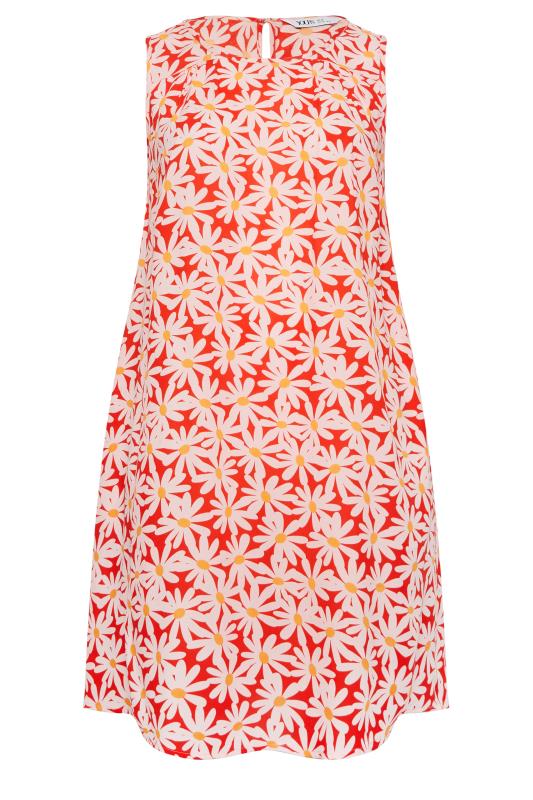 YOURS Plus Size Red Floral Print Swing Dress | Yours Clothing 6