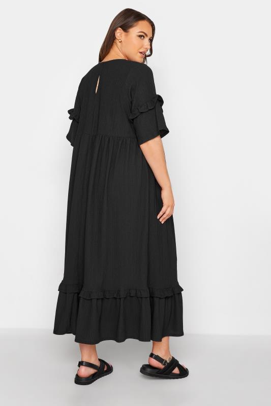 LIMITED COLLECTION Curve Black Smock Maxi Dress 3