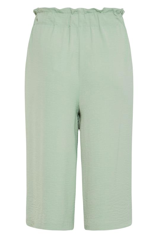 Curve Green Paperbag Twill Culottes 5