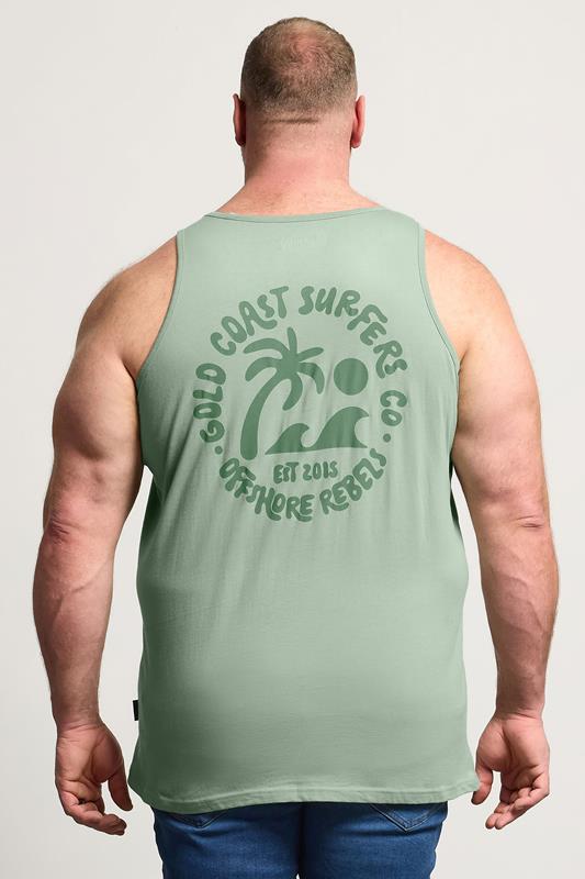 BadRhino Big & Tall Green Graphic Vest Top 4