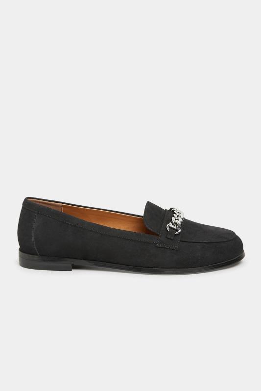 LTS Black Chain Loafers In Standard Fit | Long Tall Sally 3