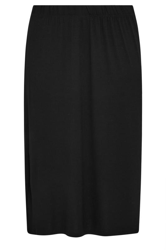 YOURS Plus Size Black Midi Tube Skirt | Yours Clothing 5