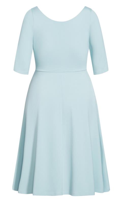 Evans Seafoam Blue Mini Dress 6