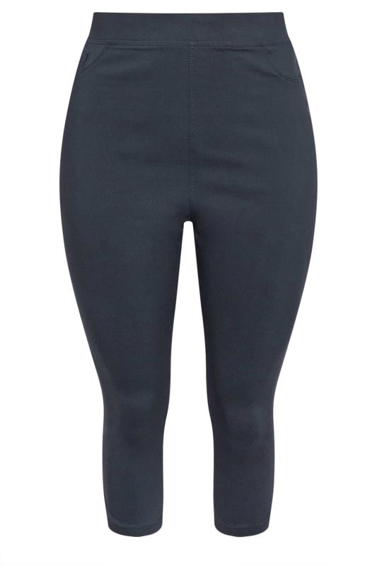 M&Co Navy Blue Stretch Bengaline Trousers