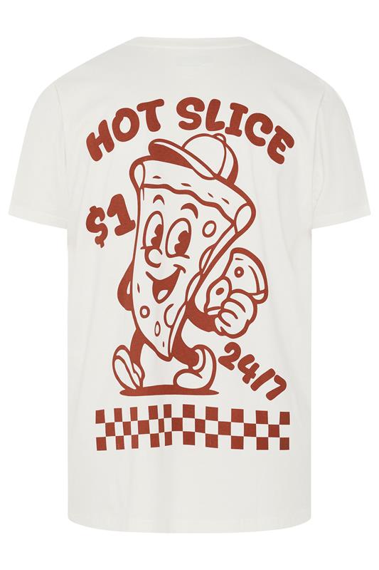 BadRhino Big & Tall Off White Hot Slice Graphic T-Shirt | BadRhino 8