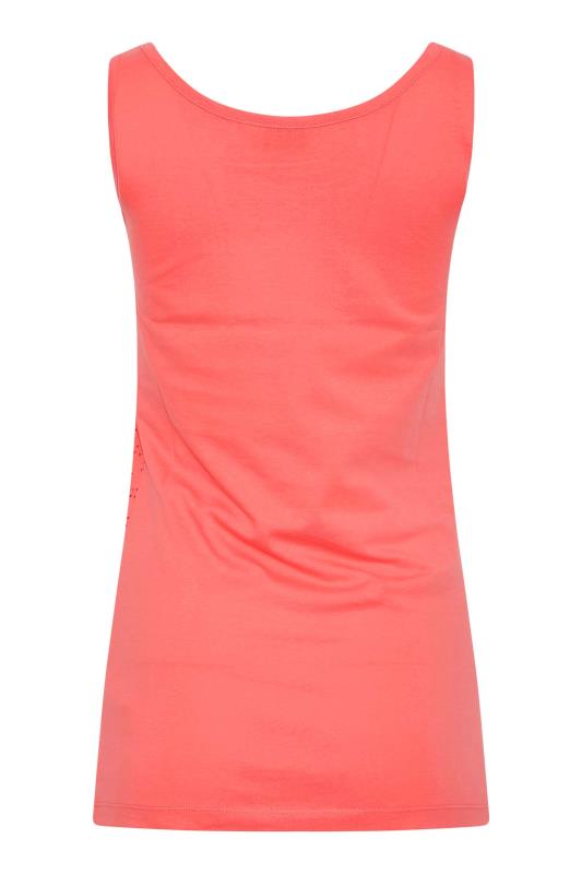 LTS Tall Coral Pink Broderie Anglaise Vest Top 7