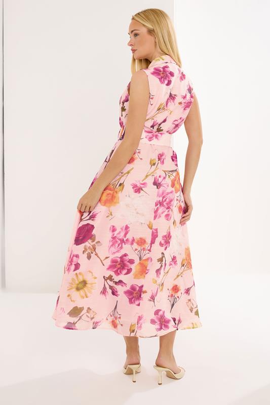 STAR Pink Floral Sleeveless Shirt Dress | StarByJM 2