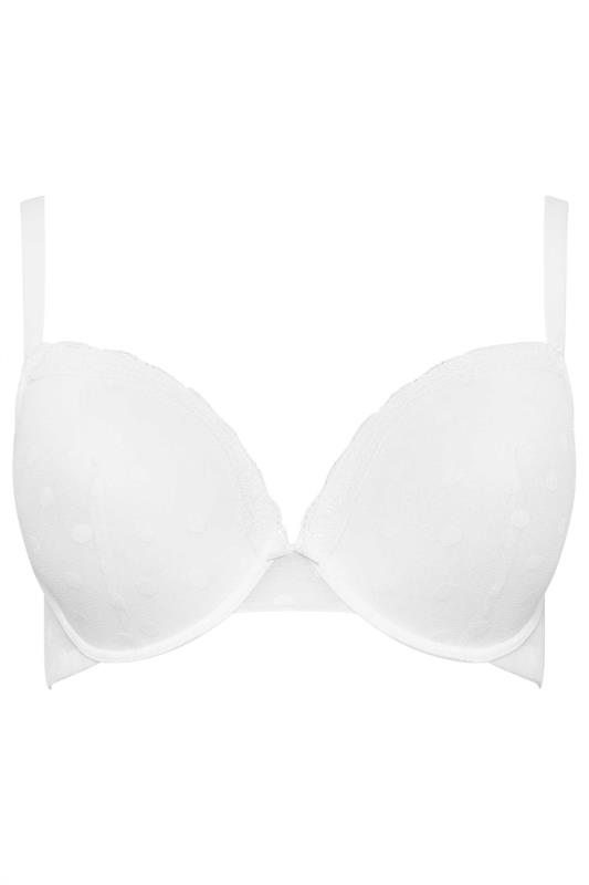 YOURS Plus Size 3 PACK Yellow & White Padded Underwired T-Shirt Bras | Yours Clothing 11