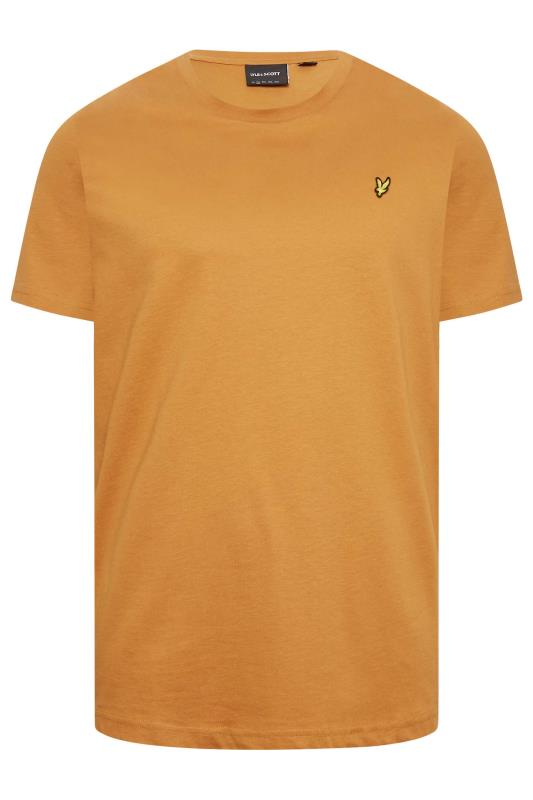 LYLE & SCOTT Big & Tall Orange Crew Neck T-Shirt | BadRhino 3